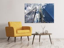 Laden Sie das Bild in den Galerie-Viewer, Leinwandbild 2 Wolkenkratzer