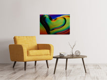 Laden Sie das Bild in den Galerie-Viewer, Leinwandbild Farbige Herzen