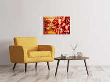 Laden Sie das Bild in den Galerie-Viewer, Leinwandbild Frische Erdbeeren