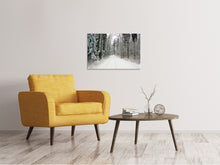 Laden Sie das Bild in den Galerie-Viewer, Leinwandbild Schnee im Wald