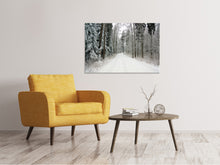 Laden Sie das Bild in den Galerie-Viewer, Leinwandbild Schnee im Wald