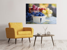 Laden Sie das Bild in den Galerie-Viewer, Leinwandbild Schalen mit Obst