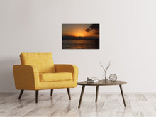 Laden Sie das Bild in den Galerie-Viewer, Leinwandbild Schöner Sonnenaufgang am Strand