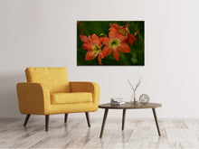 Laden Sie das Bild in den Galerie-Viewer, Leinwandbild Lilien in orange
