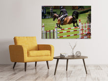 Laden Sie das Bild in den Galerie-Viewer, Leinwandbild Der Springreiter
