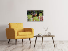 Laden Sie das Bild in den Galerie-Viewer, Leinwandbild Der Springreiter