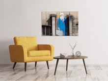 Laden Sie das Bild in den Galerie-Viewer, Leinwandbild Graffiti an einer Fabrik