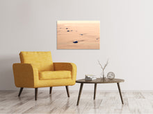 Laden Sie das Bild in den Galerie-Viewer, Leinwandbild Kiesel im Sand