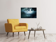 Laden Sie das Bild in den Galerie-Viewer, Leinwandbild Vorsicht Ufo