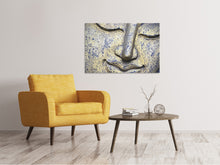 Laden Sie das Bild in den Galerie-Viewer, Leinwandbild Kopf eines Buddha in XXL