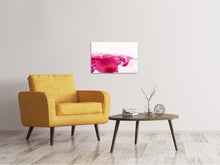 Laden Sie das Bild in den Galerie-Viewer, Leinwandbild Rosenblätter in pink