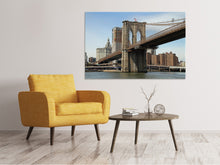 Laden Sie das Bild in den Galerie-Viewer, Leinwandbild Unter der Brooklyn Bridge