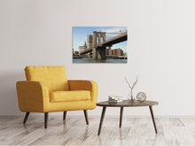 Laden Sie das Bild in den Galerie-Viewer, Leinwandbild Unter der Brooklyn Bridge