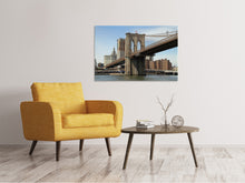 Laden Sie das Bild in den Galerie-Viewer, Leinwandbild Unter der Brooklyn Bridge