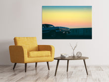 Laden Sie das Bild in den Galerie-Viewer, Leinwandbild Oldtimer im Abendlicht