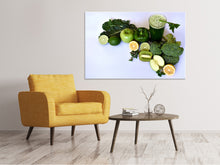 Laden Sie das Bild in den Galerie-Viewer, Leinwandbild Grüner Smoothie
