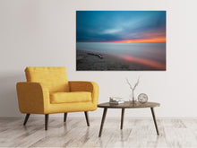 Laden Sie das Bild in den Galerie-Viewer, Leinwandbild Strand im Abendrot