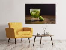 Laden Sie das Bild in den Galerie-Viewer, Leinwandbild Frischer Caipirinha