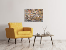 Laden Sie das Bild in den Galerie-Viewer, Leinwandbild Alte Steinwand