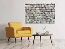 Laden Sie das Bild in den Galerie-Viewer, Leinwandbild Graue Stein Wand