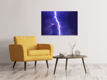 Laden Sie das Bild in den Galerie-Viewer, Leinwandbild Imposanter Blitz