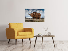 Laden Sie das Bild in den Galerie-Viewer, Leinwandbild Achtung Stier!