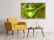 Laden Sie das Bild in den Galerie-Viewer, Leinwandbild Herr Frosch König