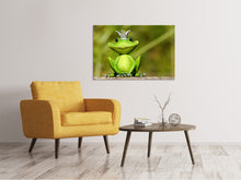Laden Sie das Bild in den Galerie-Viewer, Leinwandbild Herr Frosch König