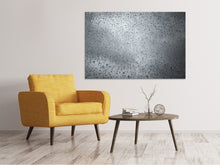 Laden Sie das Bild in den Galerie-Viewer, Leinwandbild Dunkle Regentropfen an der Wand