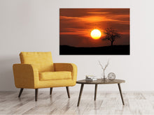 Laden Sie das Bild in den Galerie-Viewer, Leinwandbild Der Sonnenuntergang am Horizont