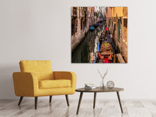 Laden Sie das Bild in den Galerie-Viewer, Leinwandbild Die Gondeln von Venedig