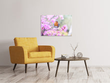 Laden Sie das Bild in den Galerie-Viewer, Leinwandbild Frühlings Vogel