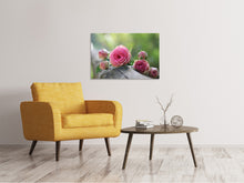 Laden Sie das Bild in den Galerie-Viewer, Leinwandbild Buschrosen