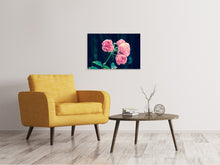 Laden Sie das Bild in den Galerie-Viewer, Leinwandbild Schöne Rosa Rosen