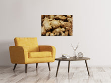 Laden Sie das Bild in den Galerie-Viewer, Leinwandbild Ingwer Knollen