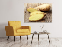 Laden Sie das Bild in den Galerie-Viewer, Leinwandbild Frischer Ingwer