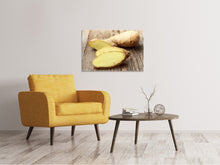 Laden Sie das Bild in den Galerie-Viewer, Leinwandbild Frischer Ingwer