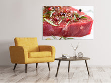 Laden Sie das Bild in den Galerie-Viewer, Leinwandbild Rohes Fleisch