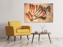 Laden Sie das Bild in den Galerie-Viewer, Leinwandbild Roher Fisch