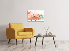 Laden Sie das Bild in den Galerie-Viewer, Leinwandbild Roher Lachs