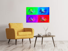 Laden Sie das Bild in den Galerie-Viewer, Leinwandbild Pop Art Bunte Schmetterling