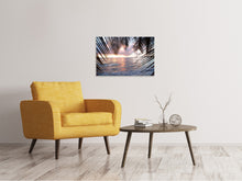 Laden Sie das Bild in den Galerie-Viewer, Leinwandbild Unter Palmenblätter