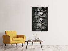 Laden Sie das Bild in den Galerie-Viewer, Leinwandbild Totenköpfe