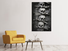Laden Sie das Bild in den Galerie-Viewer, Leinwandbild Totenköpfe