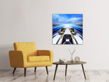 Laden Sie das Bild in den Galerie-Viewer, Leinwandbild Im Rennauto