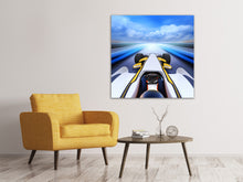 Laden Sie das Bild in den Galerie-Viewer, Leinwandbild Im Rennauto