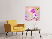 Laden Sie das Bild in den Galerie-Viewer, Leinwandbild Romantische Orchideen