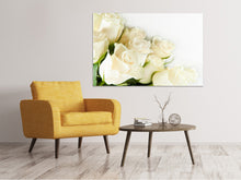 Laden Sie das Bild in den Galerie-Viewer, Leinwandbild Weisse Rosen