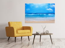 Laden Sie das Bild in den Galerie-Viewer, Leinwandbild Sanfte Strandwellen