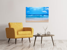 Laden Sie das Bild in den Galerie-Viewer, Leinwandbild Sanfte Strandwellen
